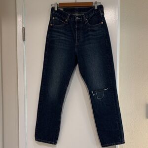 Levi's Women's Dark Blue Ankle Jeans